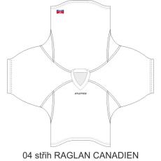 004 Střih HOKEJ RAGLAN CANADIEN