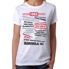 060 Tričko ženy 1962 TO BYL TVŮJ ROK bílé