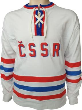 006 Retro dres ČSSR 68 bílý s nápisem