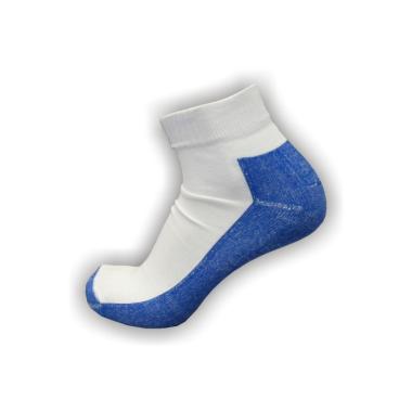 011 Ponožky ATLETICO bílo-modré nízké