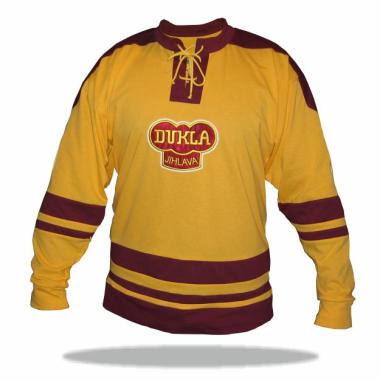 011 Retro dres Dukla Jihlava žlutý