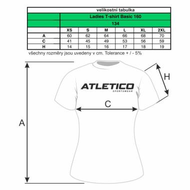 004 Tričko BASIC dámské žluté      