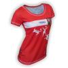 056 Tričko BEACHSOCCER červené dámské 