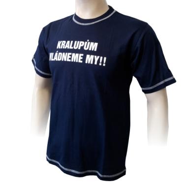 008 Tričko FK KRALUPY s nápisem navy