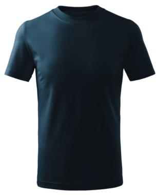 002 Tričko BASIC dětské navy blue 