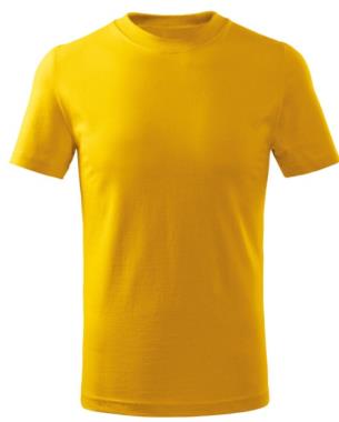 004 Tričko BASIC dětské žlutá