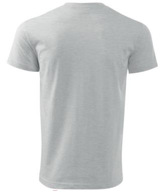 03 Tričko BASIC unisex světlý melír      