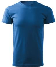 14 Tričko BASIC unisex azurová modrá
