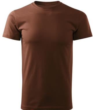 38 Tričko BASIC unisex čokoláda