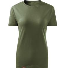 009 Tričko BASIC dámské khaki