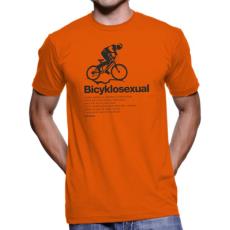 020 Tričko BA cyklo BYCYKLOSEXUAL orange       