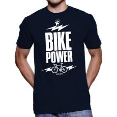 130 Tričko BA cyklo BIKE POWER navy