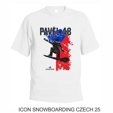 025 Tričko ICON SNOWBOARD CZECH 25