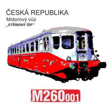 011 Tričko M260.001 STŘIBRNÝ ŠÍP color