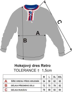 008 Retro dres ČSSR 76 Pk modrý